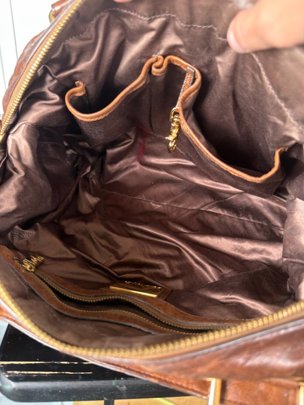 Kooba Brown Leather Shoulder Bag Purse - Picture 13 of 15